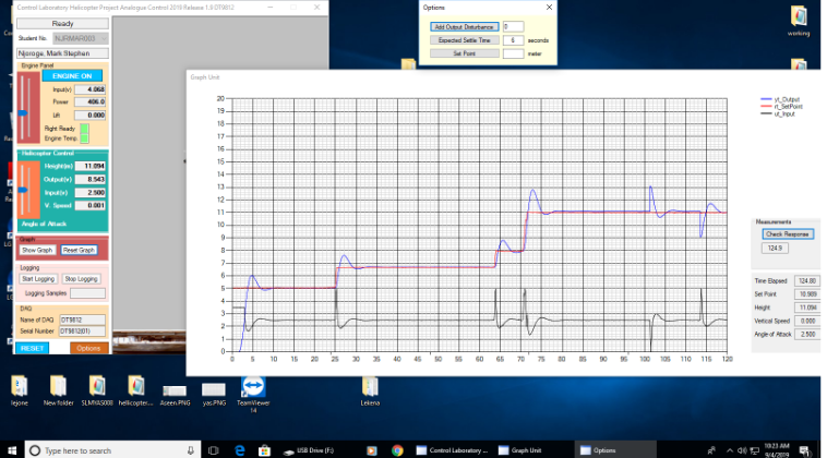 Design of a Position Controller for a Helicopter Simulation